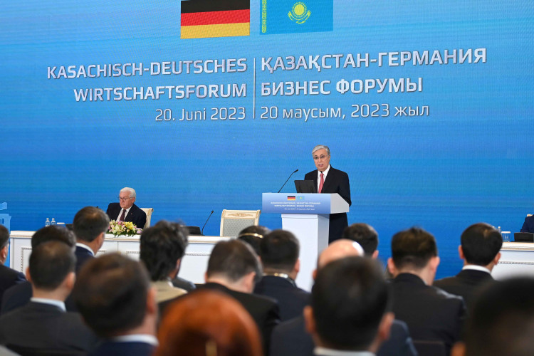Президент РК принял участие в Казахстанско-Германском бизнес-форуме
