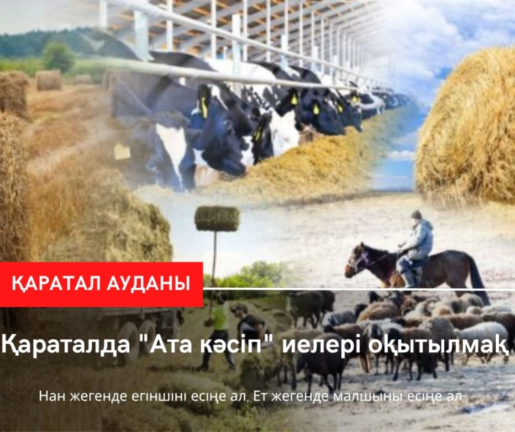 Қараталда ата кәсіп иелері оқытылмақшы