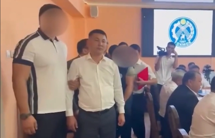 «Уводите»: в Кыргызстане мэра задержали после жалоб жителей