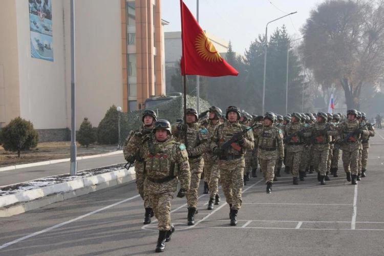 В Алматы проводили военнослужащих миротворческих сил ОДКБ