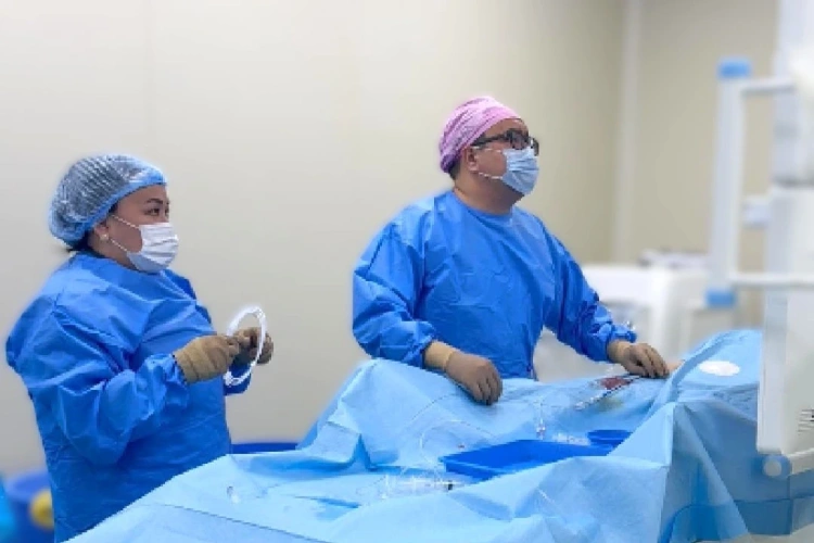 Сарыағашта заманауи эндоваскулярлық ота жүргізілді