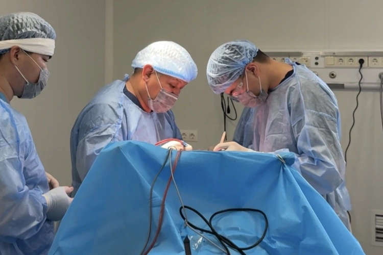 Түркістанда бас миының ірі ісіктерін алуға нейрохирургиялық ота жасалды