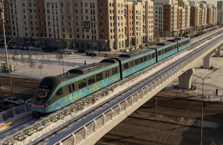 В Астане поезда LRT разогнали до проектных 80 км/ч