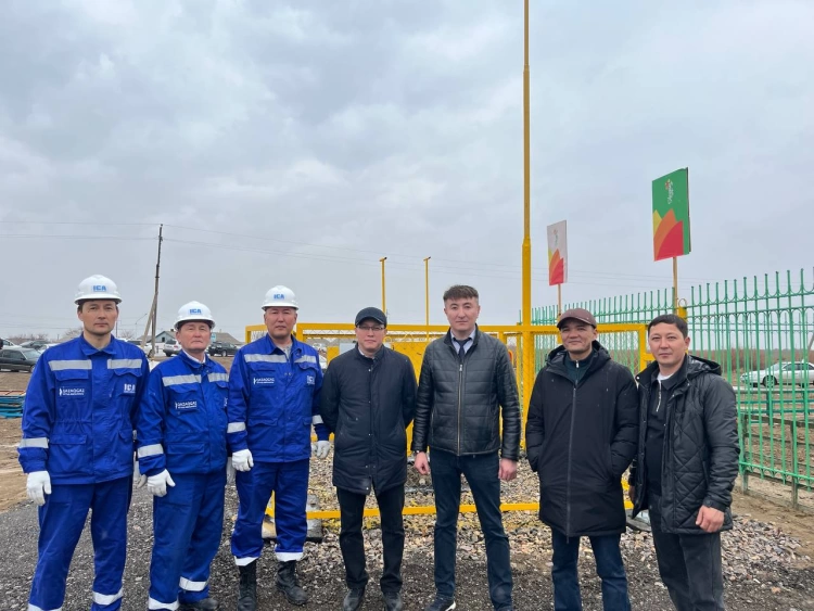 Два поселка Кызылординской области подключили к природному газу