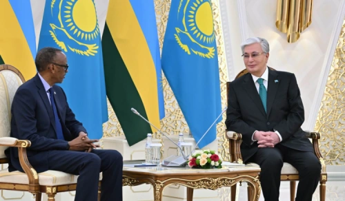 Токаев провел переговоры с президентом Руанды