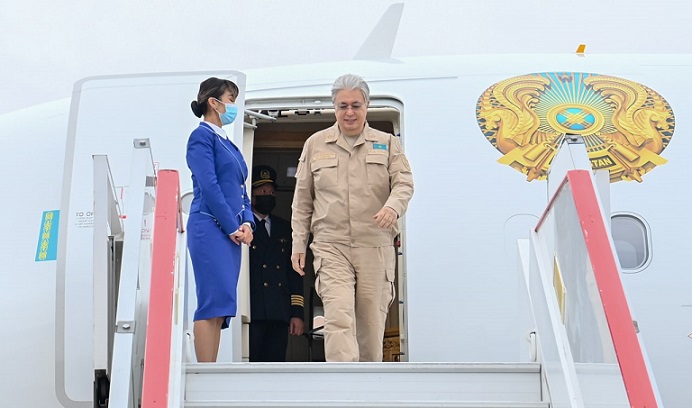 Президент прибыл с рабочим визитом в Костанай