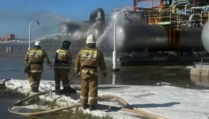 Четыре человека пострадали при пожаре на ГПЗ «СНПС-Актобемунайгаз»